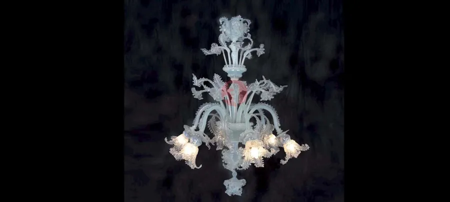 obrazek 1 Klasyczny żyrandol ze szkła Murano - Vetreria Artistica Rosa