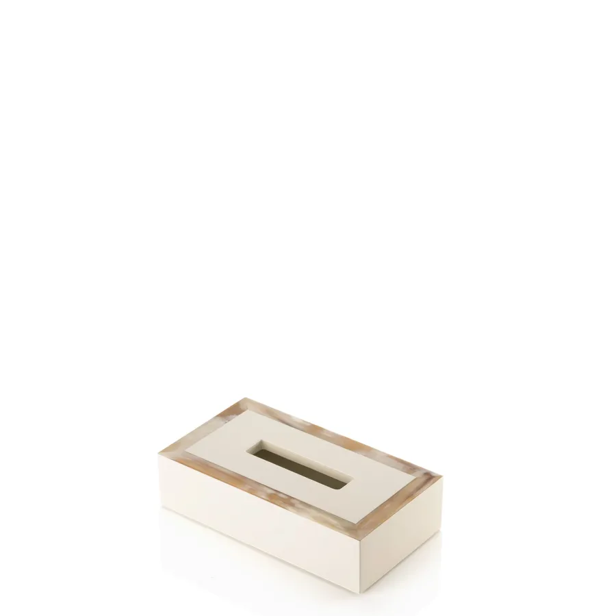 picture 1 Exclusive handkerchief box made of horn and wood - Arcahorn