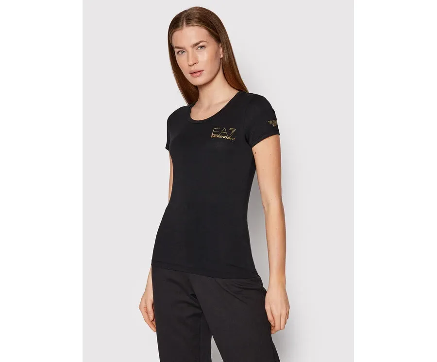 obrazek 1 EA7 Emporio Armani T-Shirt 8NTT65 TJDQZ 1200 Czarny Slim Fit