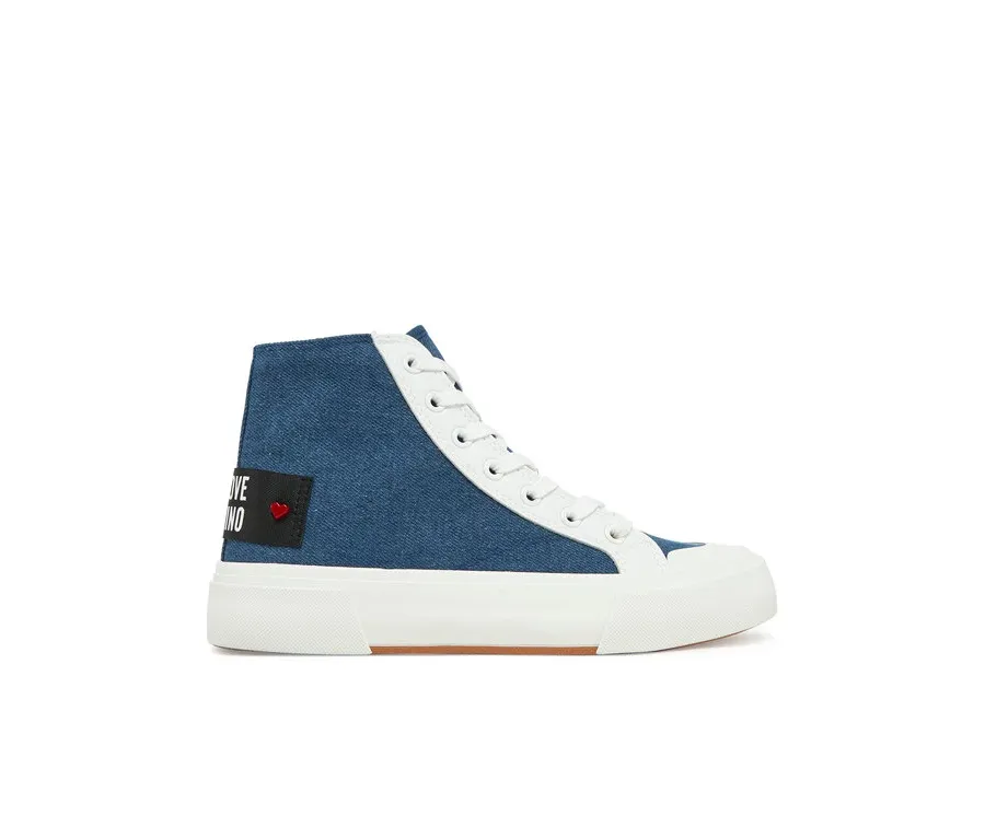 obrazek 1 LOVE MOSCHINO Trampki JA15022G1MJO5700 Niebieski