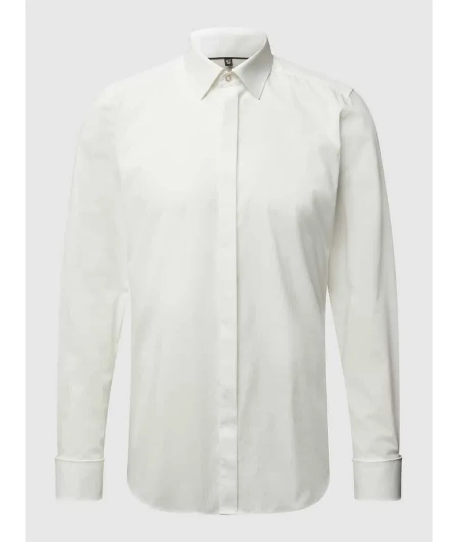 obrazek 1 Koszula smokingowa o kroju slim fit z dodatkiem streczu