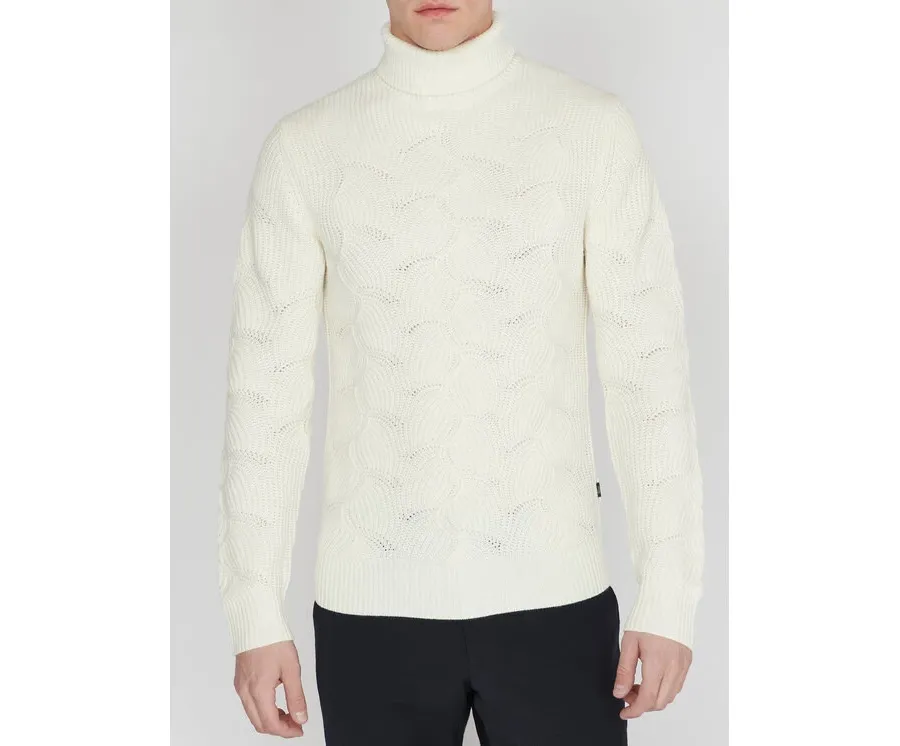 obrazek 1 Matinique Sweter 30206853 Écru Regular Fit