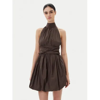 Zdjęcie ViCOLO Sukienka koktajlowa TD0606 Brązowy Regular Fit