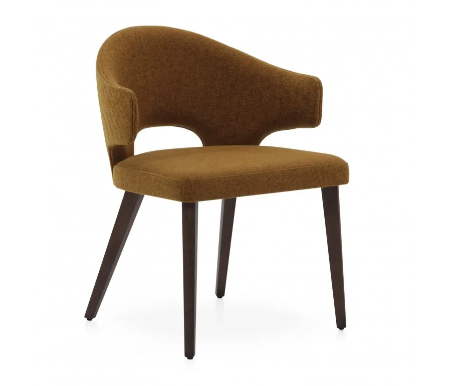 obrazek 1 Musztardowy designerski fotel w nowoczesnym stylu - Sevensedie