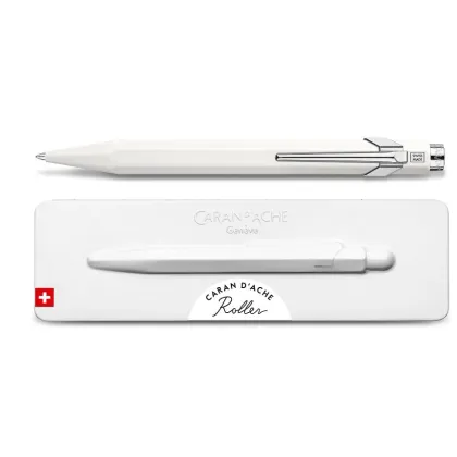 Zdjęcie Oryginalne białe pióro kulkowe w komplecie z etui