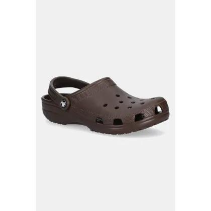 Zdjęcie Crocs klapki Classic męskie kolor brązowy 10001