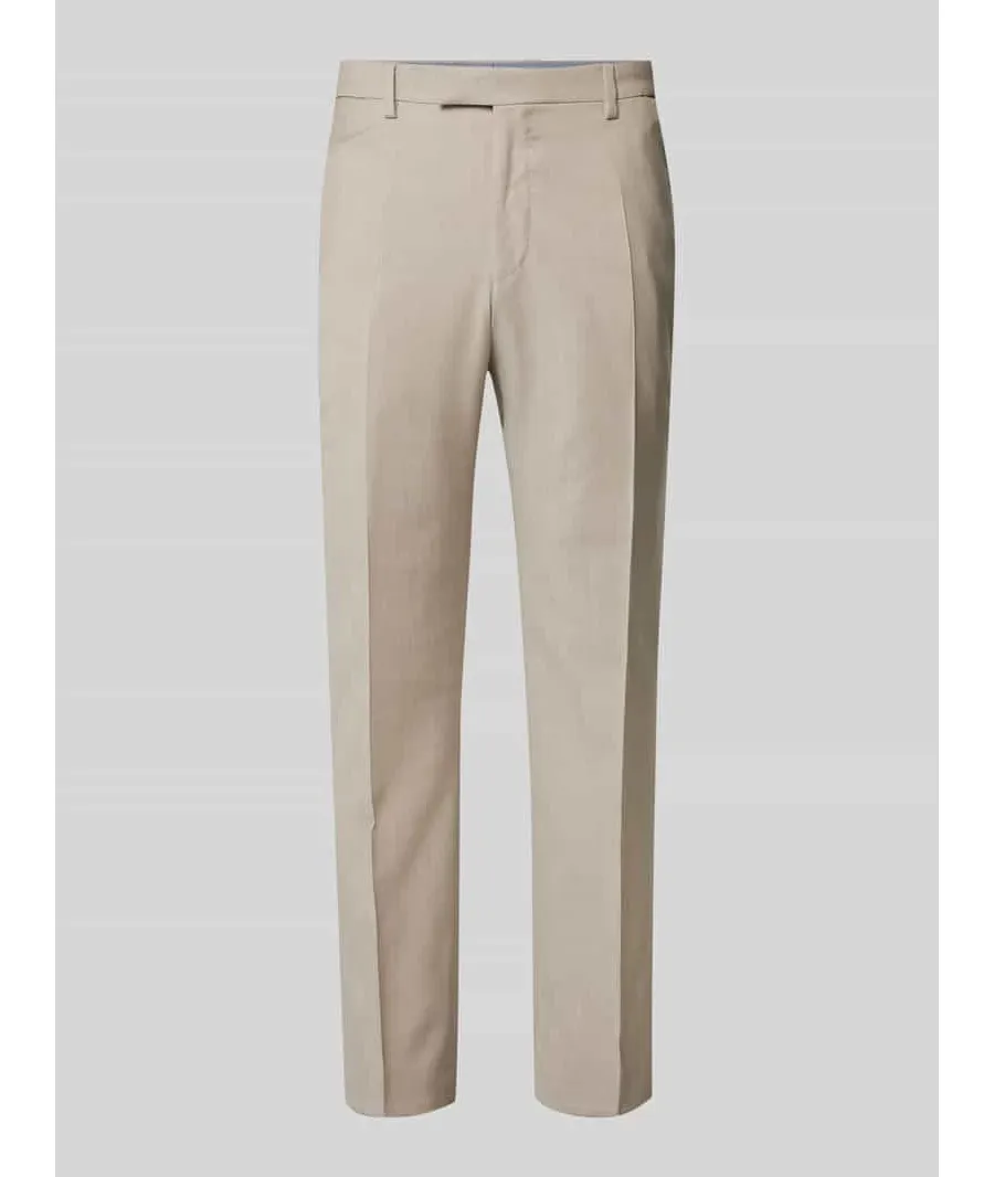 obrazek 1 Spodnie do garnituru o kroju tapered fit z drobnym, fakturowanym wzorem model ‘Blayr’