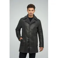 Zdjęcie Męski płaszcz z owczej skóry
