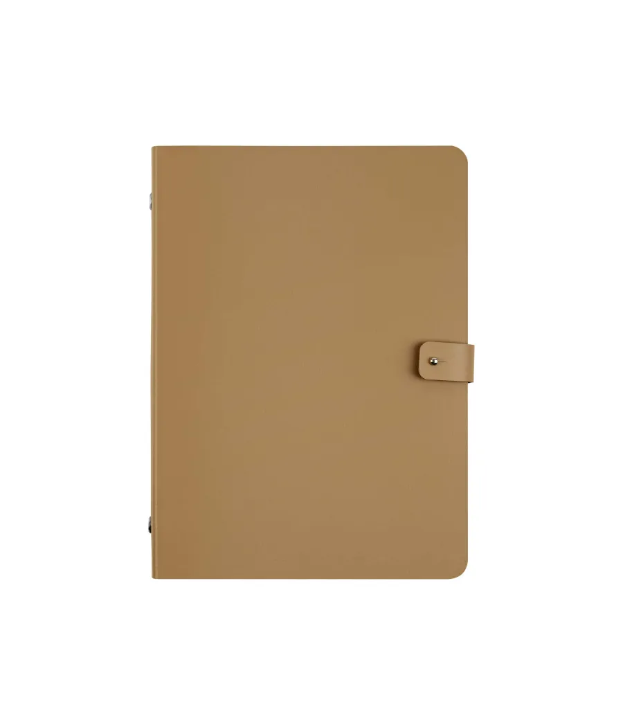 obrazek 1 Segregator A5 16,5х25 cm wykonany ze skóry w kolorze musztardowym