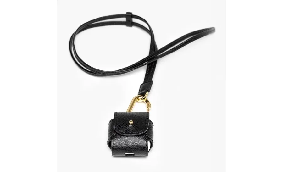 obrazek 1 Włoskie skórzane etui na słuchawki bezprzewodowe AirPods