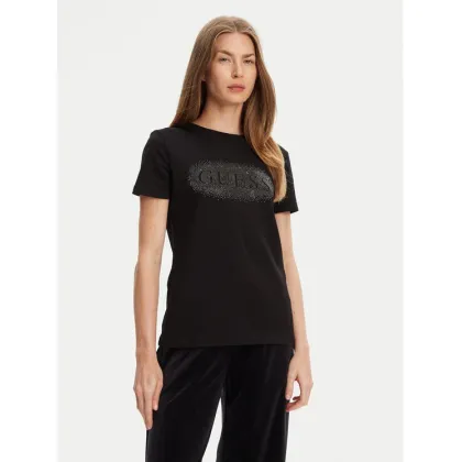 Zdjęcie Guess T-Shirt V5YI08 J1314 Czarny Regular Fit