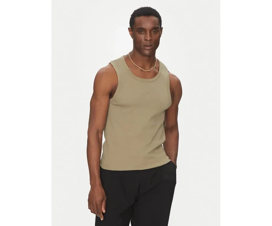 obrazek 1 HUGO Tank top Dapota 50542089 Brązowy Slim Fit
