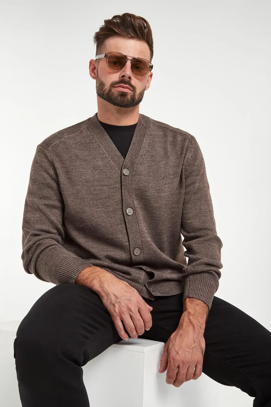 obrazek 1 Kardigan męski wełniany ARMANI EXCHANGE Armani Exchange