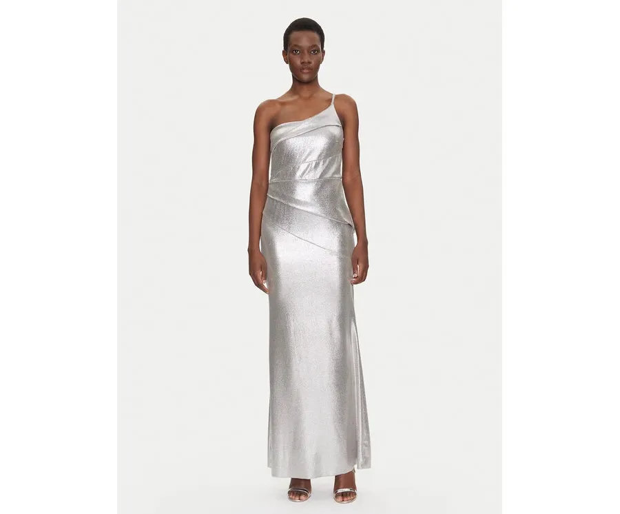 obrazek 1 Rinascimento Sukienka wieczorowa CFC0019900002 Srebrny Regular Fit