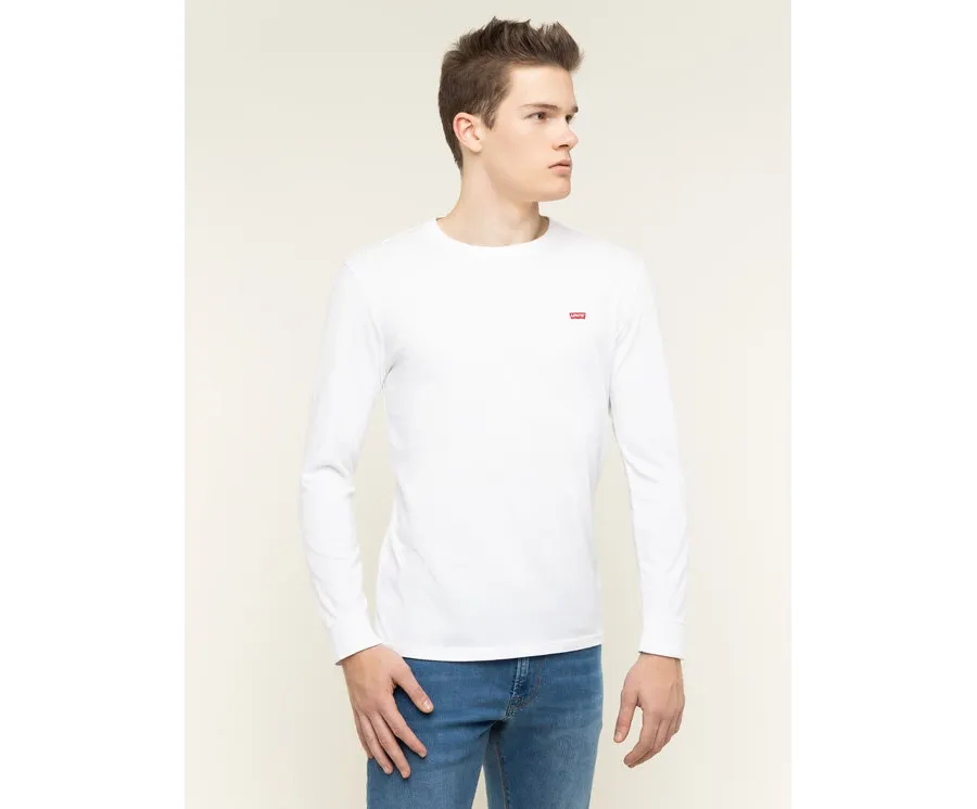 obrazek 1 Levi's® Longsleeve Original Logo Tee 72848-0000 Biały Regular Fit