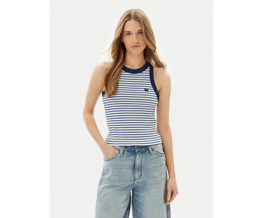 obrazek 1 Wrangler Top Ringer 112362567 Różowy Slim Fit