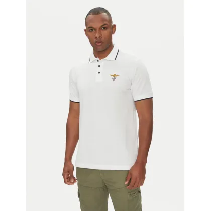 Zdjęcie Aeronautica Militare Polo 251PO1308P82 Biały Regular Fit