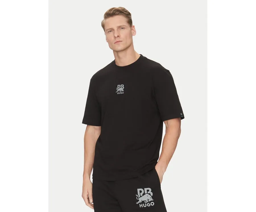 obrazek 1 HUGO T-Shirt Deckies_RB 50542766 Czarny Regular Fit
