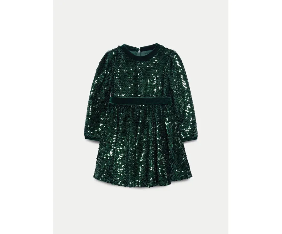 obrazek 1 Abel & Lula Sukienka elegancka 5528 Zielony Regular Fit