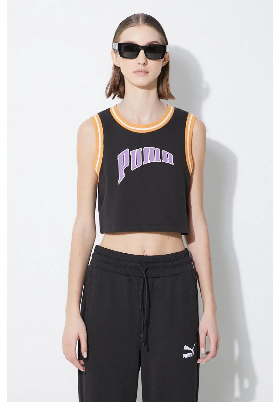 obrazek 1 Puma top bawełniany Graphic kolor czarny 625024
