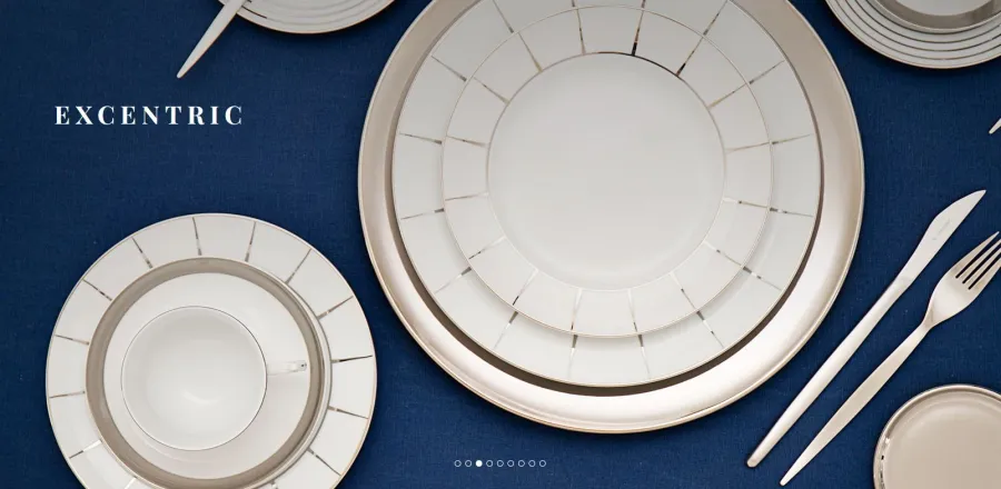 obrazek 3 Fantastyczna porcelanowa taca Excentric do serwowania przystawek