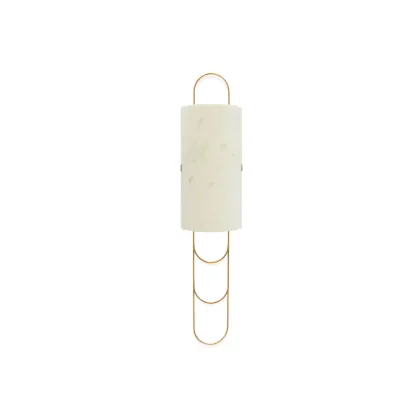 Picture Wall lamp made of marble and brass for a luxurious interior - Ginger & Jagger
