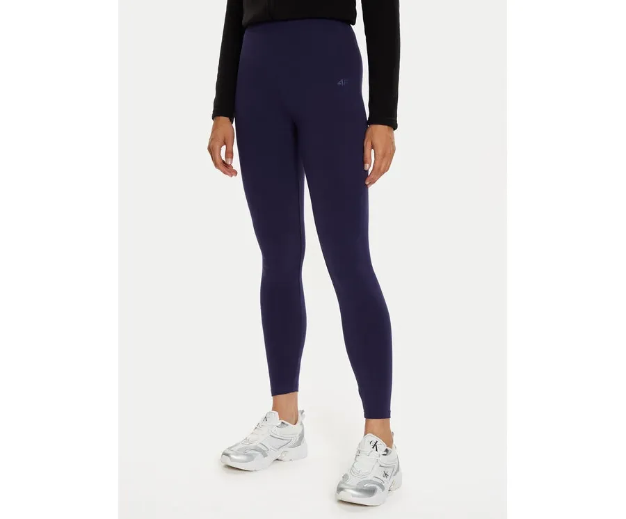 obrazek 1 4F Legginsy 4FWMM00TTIGF195 Granatowy Slim Fit