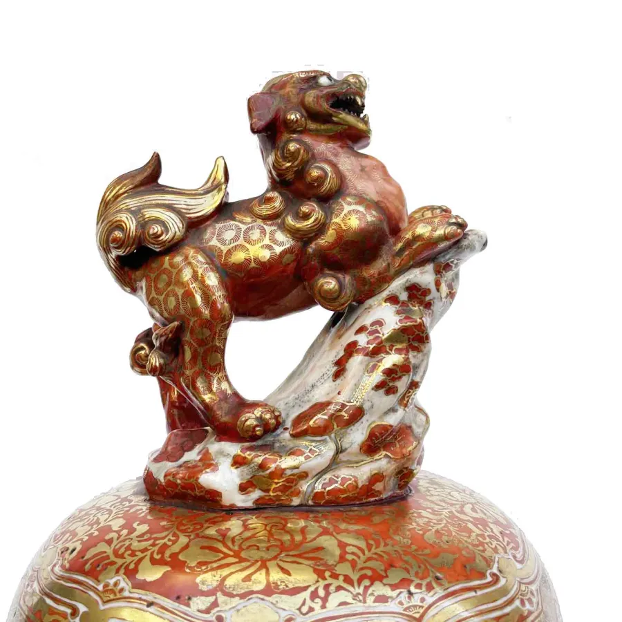 obrazek 6 Duży wazon porcelanowy Kutani Okres Meiji Koniec XIX wieku