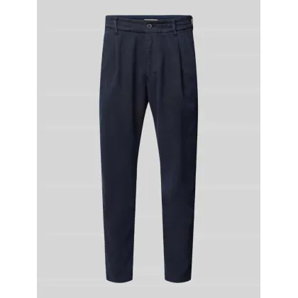 Zdjęcie Spodnie o kroju tapered fit z zakładkami w pasie model ‘CHASY’