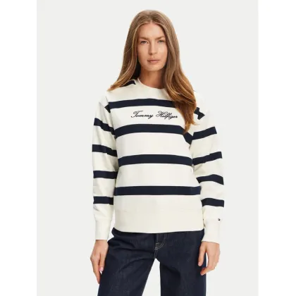Zdjęcie Tommy Hilfiger Bluza Script WW0WW45743 Écru Regular Fit