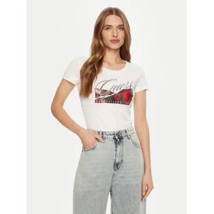 Zdjęcie Guess T-Shirt W5RI03 J1314 Biały Regular Fit