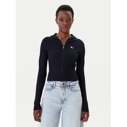 Zdjęcie Tommy Jeans Kardigan DW0DW20974 Czarny Slim Fit