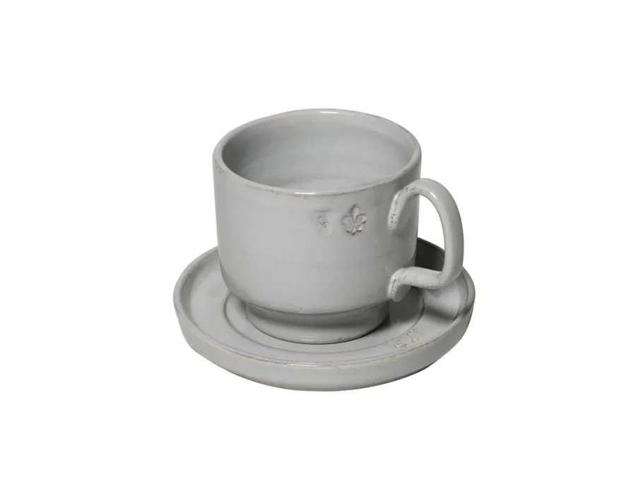 obrazek 3 Zestaw 6 filiżanek do espresso ze spodkiem w stylu wiejskim - Virginia Casa