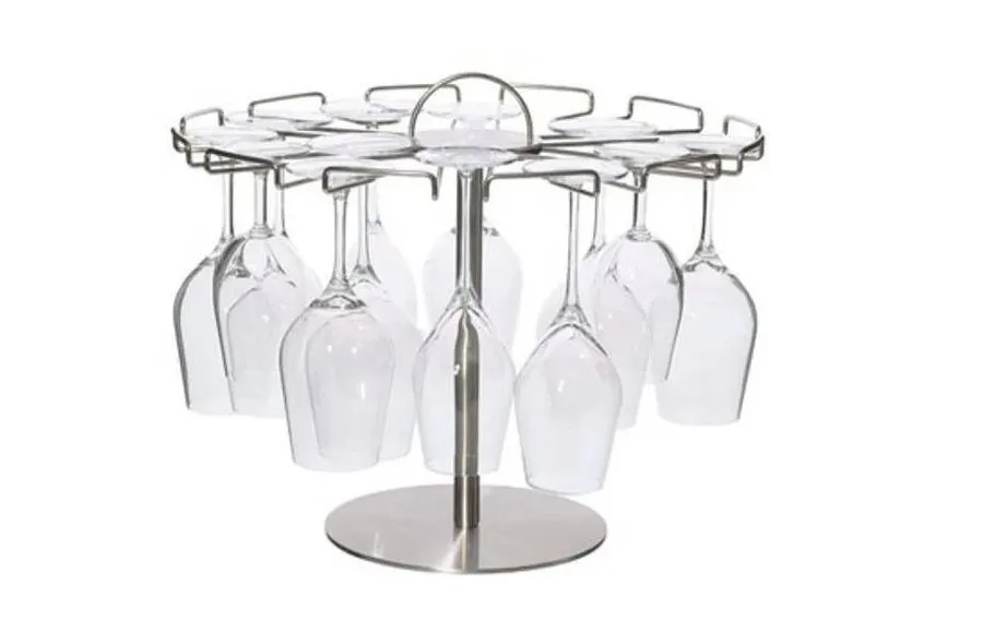 obrazek 2 Stalowy stojak do przechowywania kieliszków do wina lub szampana