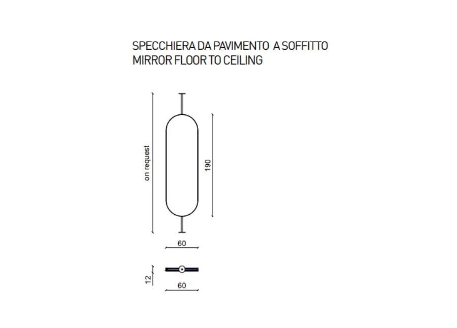 obrazek 4 Ekskluzywne lustro od sufitu do podłogi - Ulivi Salotti