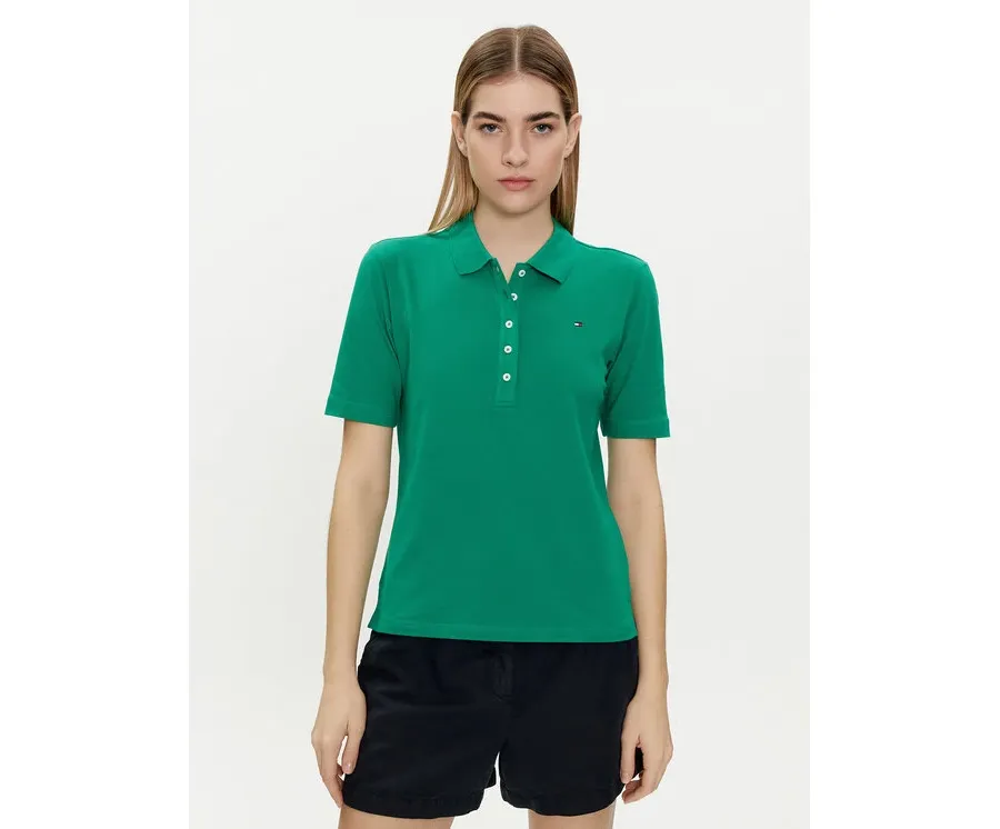 obrazek 1 Tommy Hilfiger Polo 1985 WW0WW37820 Zielony Regular Fit