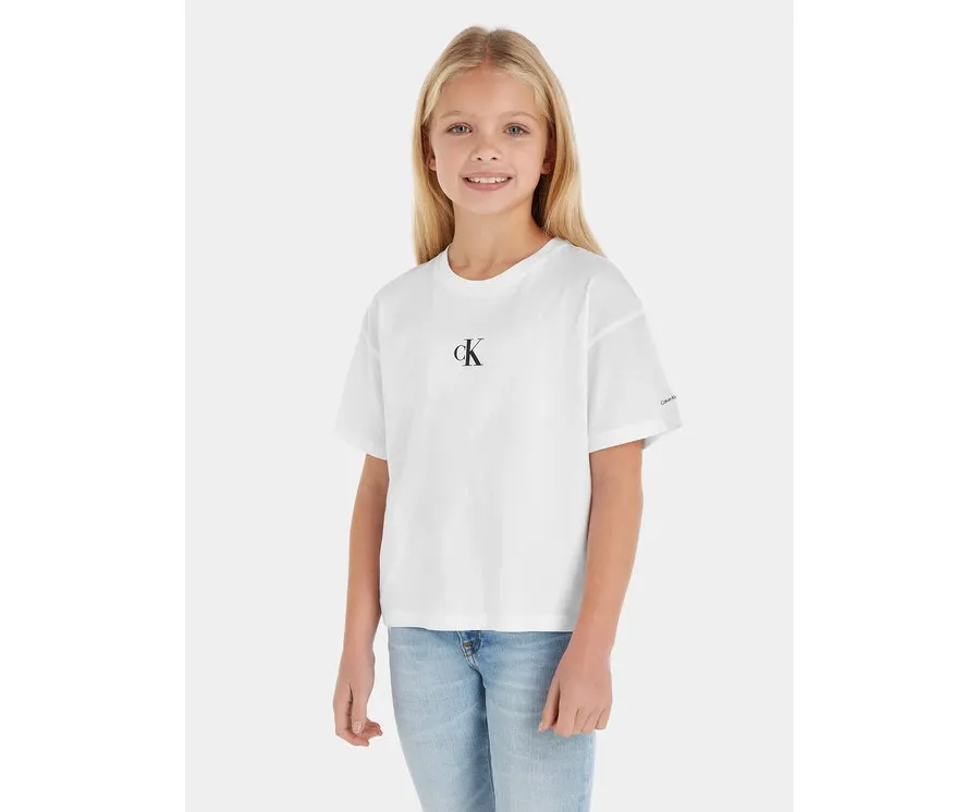 obrazek 1 Calvin Klein Jeans T-Shirt IG0IG02136 Biały Boxy Fit