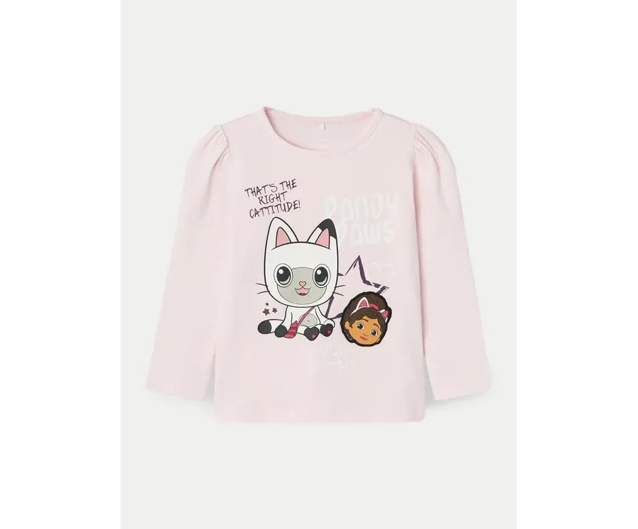 obrazek 1 NAME IT Bluzka GABBY 13231866 Różowy Regular Fit