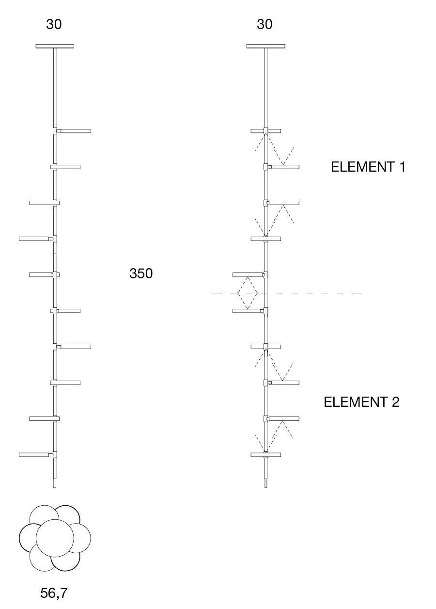 obrazek 2 Oryginalna lampa sufitowa do gustownych wnętrz w stylu minimalistycznym