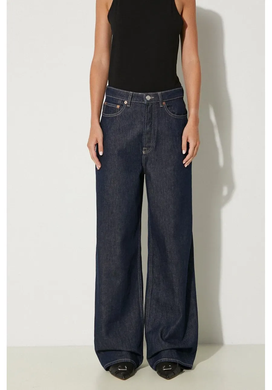 obrazek 1 Samsoe Samsoe jeansy SHELLY damskie kolor granatowy F23400141