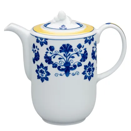 Zdjęcie Porcelanowy dzbanek do kawy Castelo Branco z unikatowym motywem roślinnym - Vista Alegre