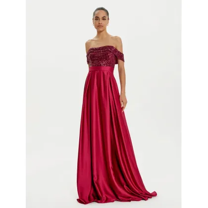 Zdjęcie Rinascimento Sukienka wieczorowa CFC0120520003 Bordowy Regular Fit