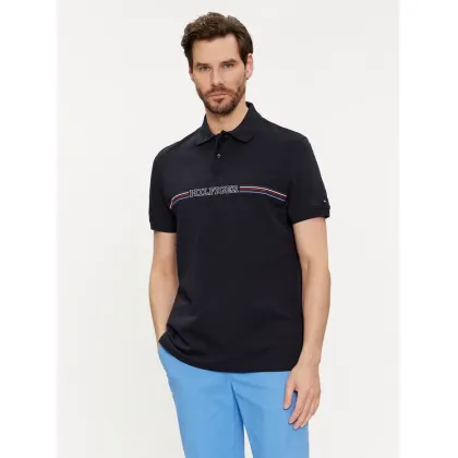 Zdjęcie Tommy Hilfiger Polo Stripe Chest MW0MW34769 Granatowy Regular Fit