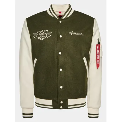Zdjęcie Alpha Industries Kurtka bomber Varsity Air Force 138107 Zielony Regular Fit
