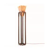 Picture York floor lamp with a wooden frame
