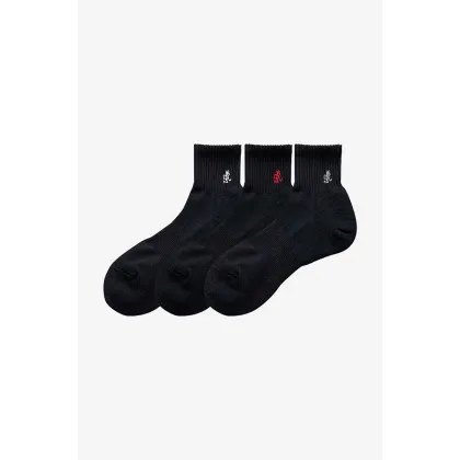 Zdjęcie Gramicci skarpetki 3-pack Basic Short Socks męskie kolor czarny SX.M03-black