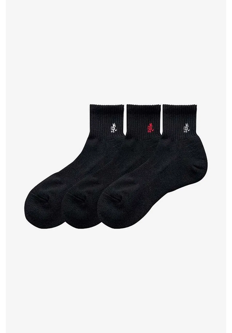 obrazek 1 Gramicci skarpetki 3-pack Basic Short Socks męskie kolor czarny SX.M03-black