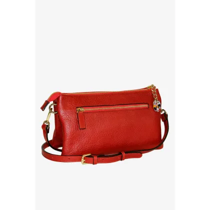 Zdjęcie Luksusowa czerwona torebka na ramię - Terrida