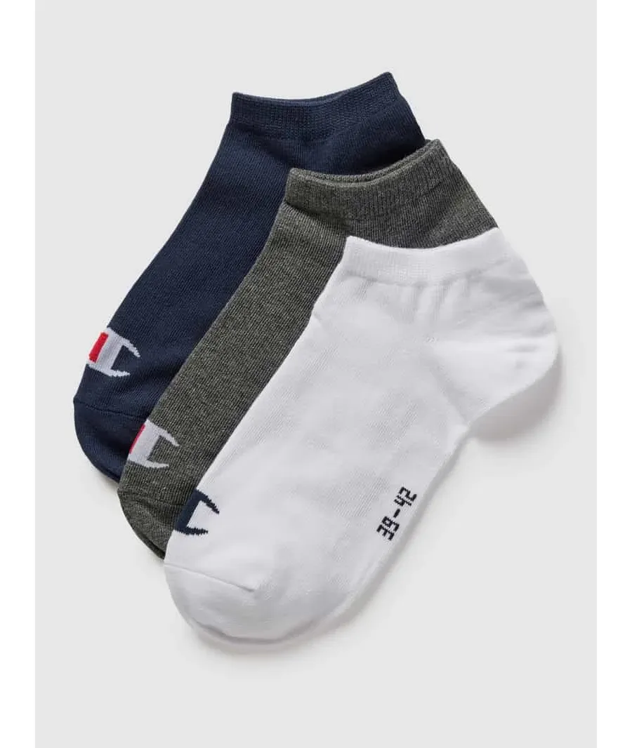 obrazek 1 Krótkie skarpety z detalem z logo w zestawie 3 szt. model ‘Sneaker Sock’