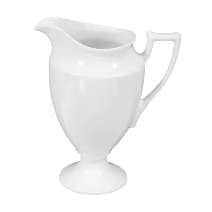 Picture Stylish white porcelain cream jug with a classic shape - Tettau